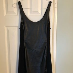 Free People Faux Leather Mini Dress